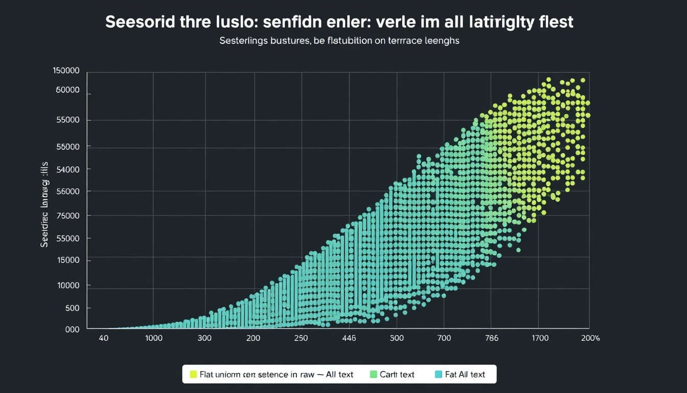 Sentence Length Burstiness and Cadence Distribution