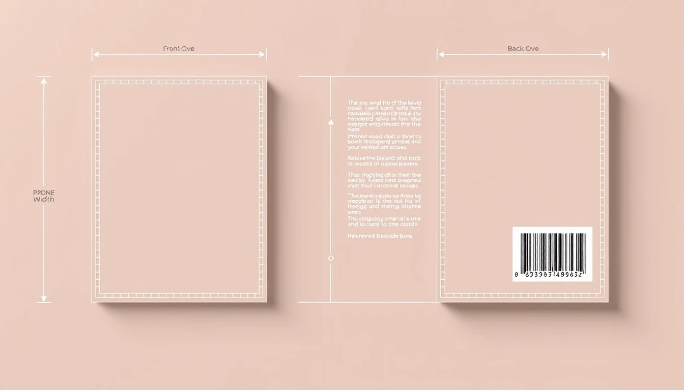 Amazon KDP Full Paperback Cover Wrap Blueprint with Spine Calculation