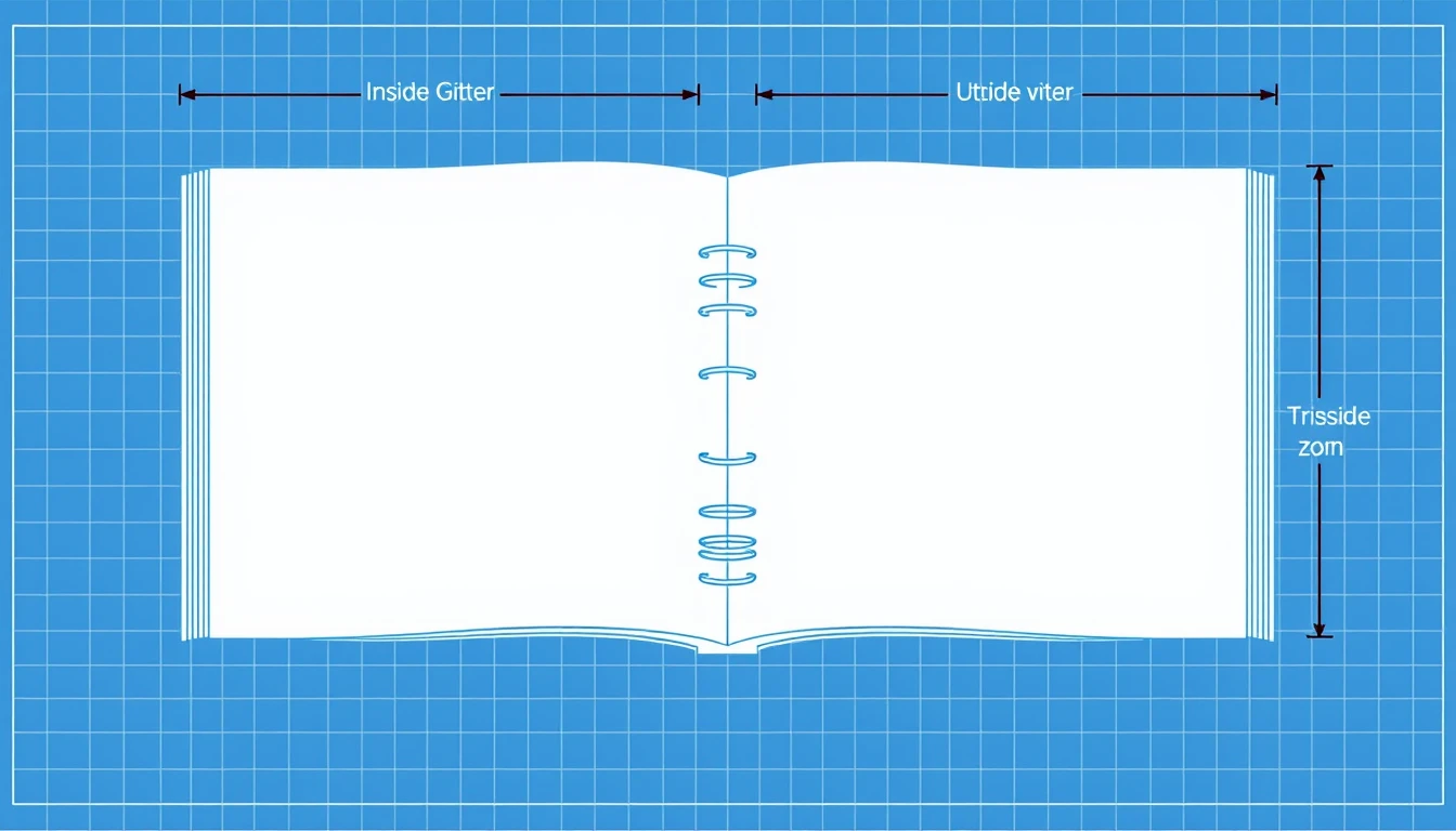 6x9 Inch Paperback Verso and Recto Margin Diagram