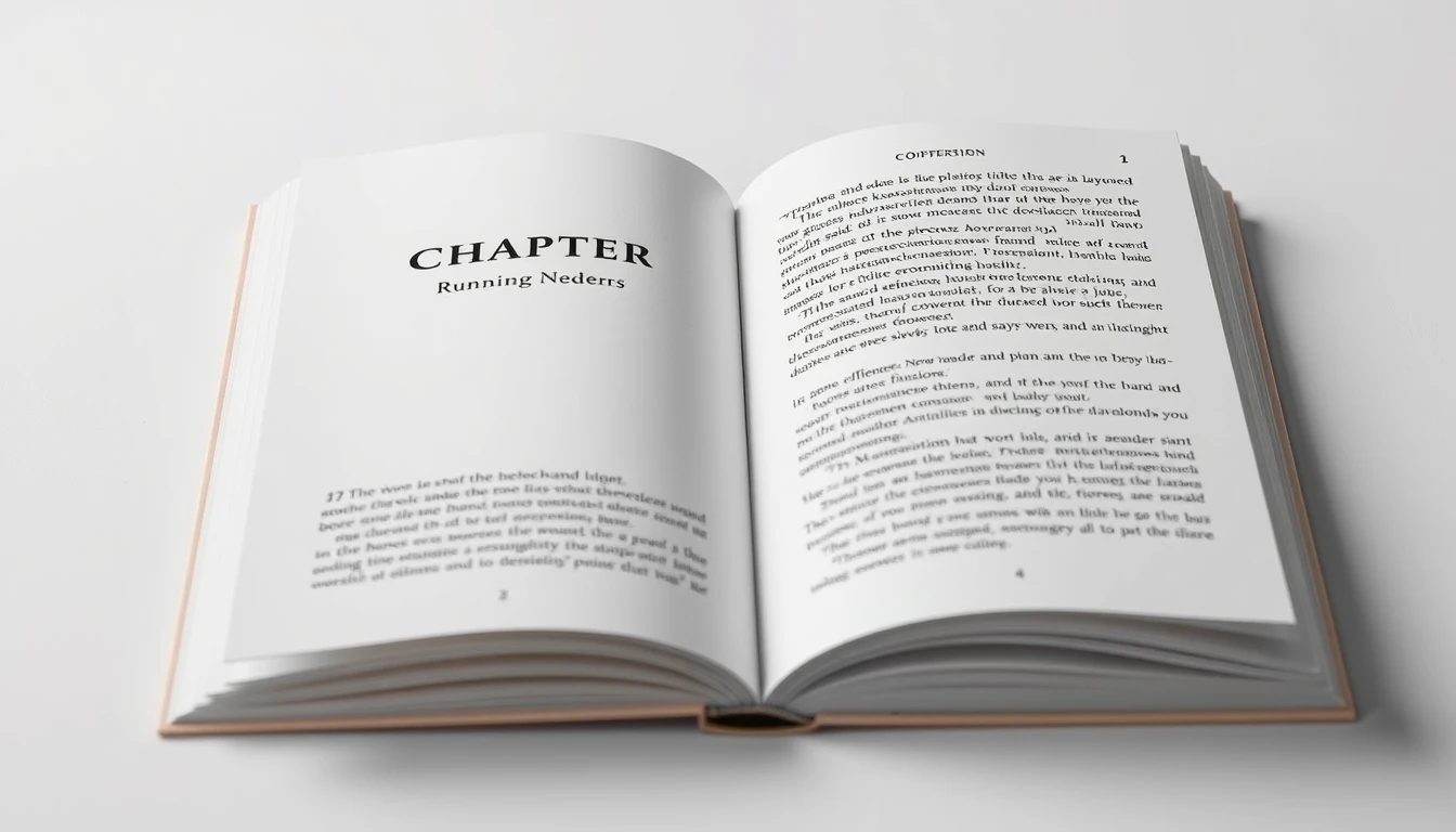 Chapter opener layout with suppressed running header and dropped title baseline