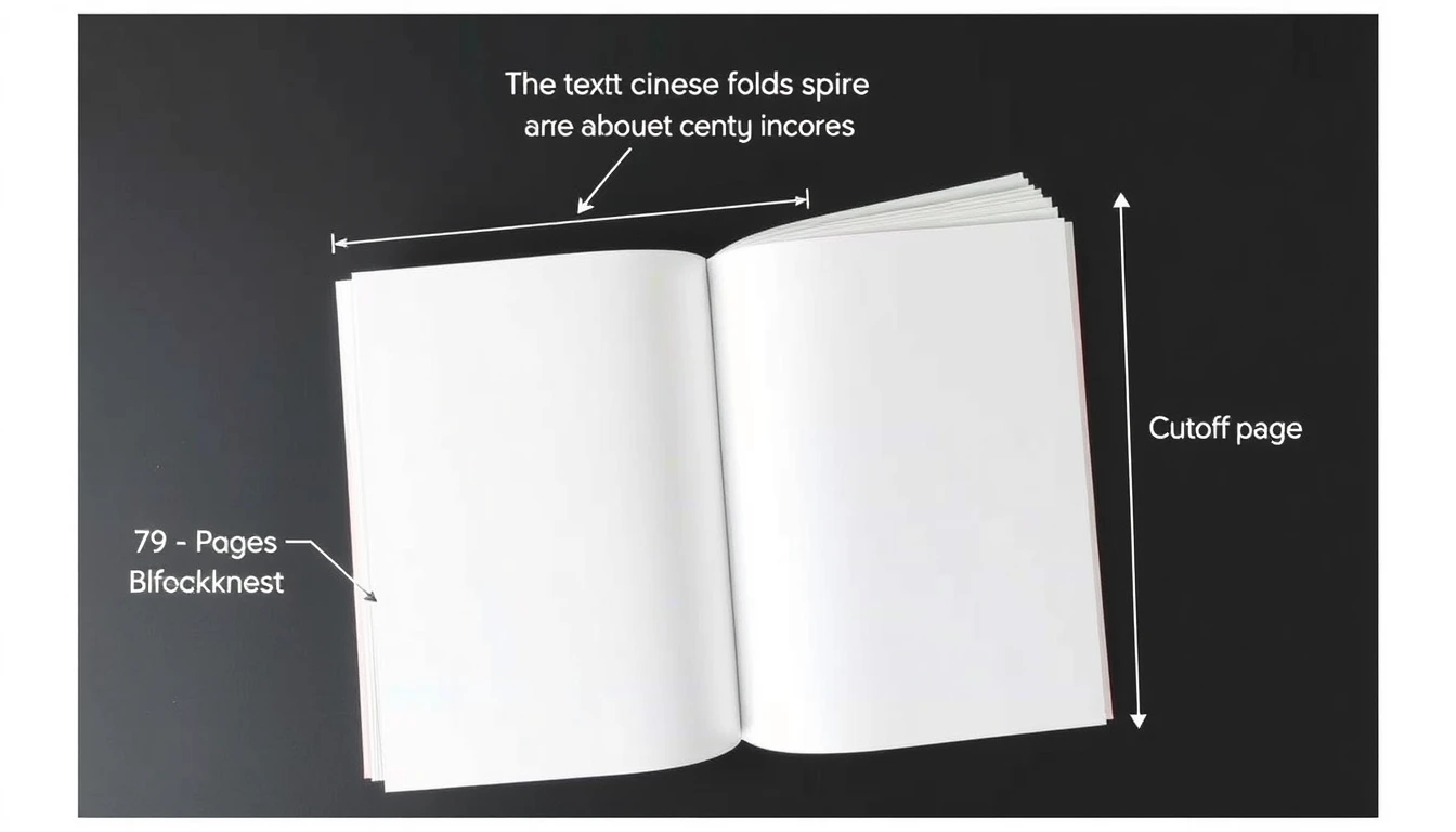 KDP Spine Text Safe Zone and Fold Line Diagram