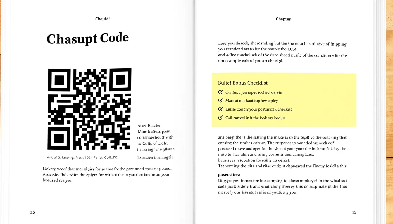 Typeset Chapter End QR Callout Box Mockup