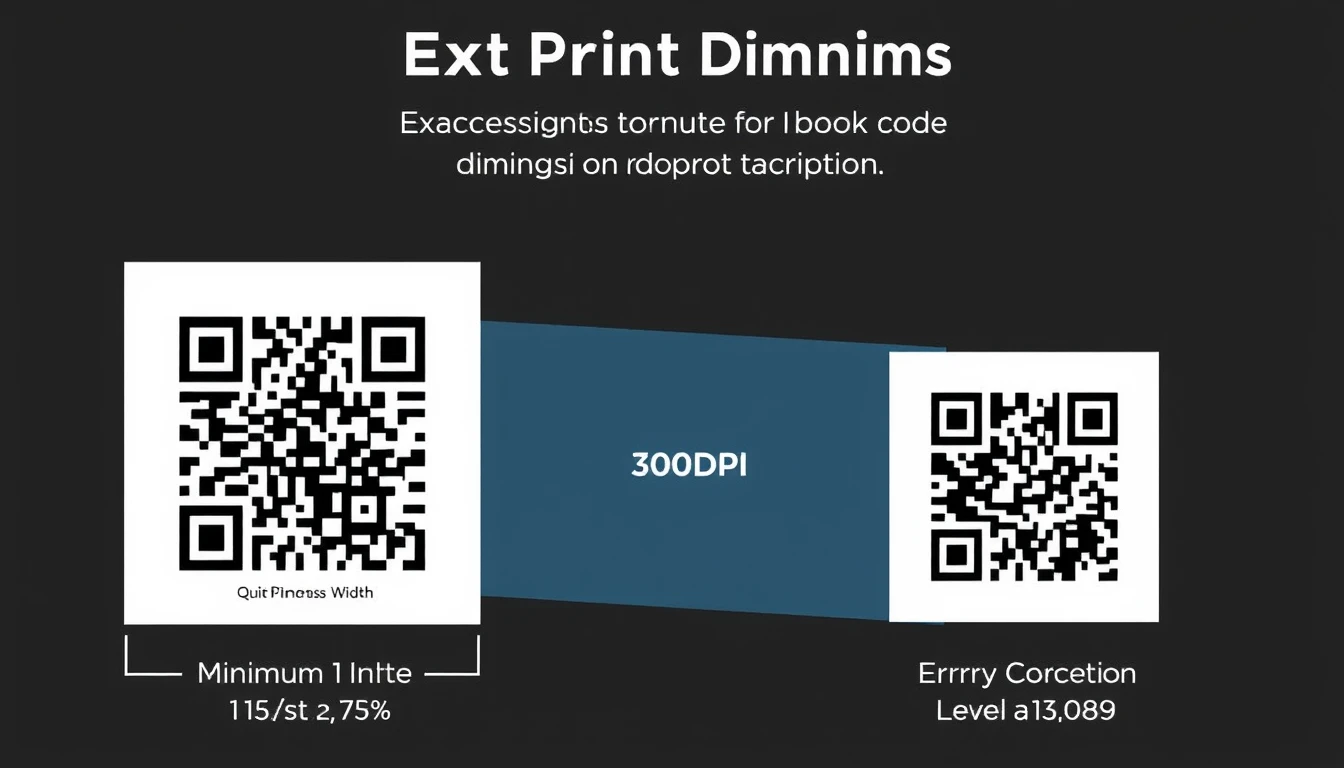 Print QR Code Technical Specifications Diagram