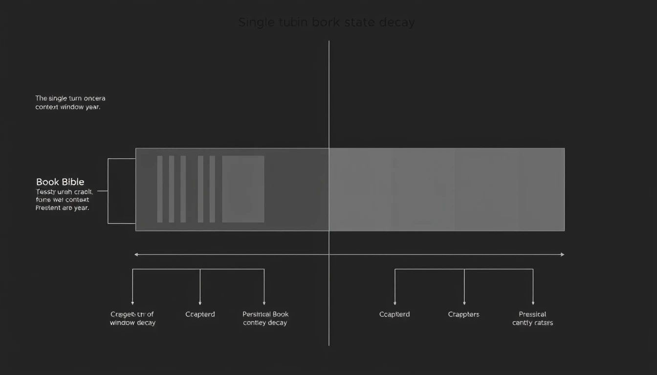 Context Window Token Decay vs Persistent Book Bible State Layer Diagram