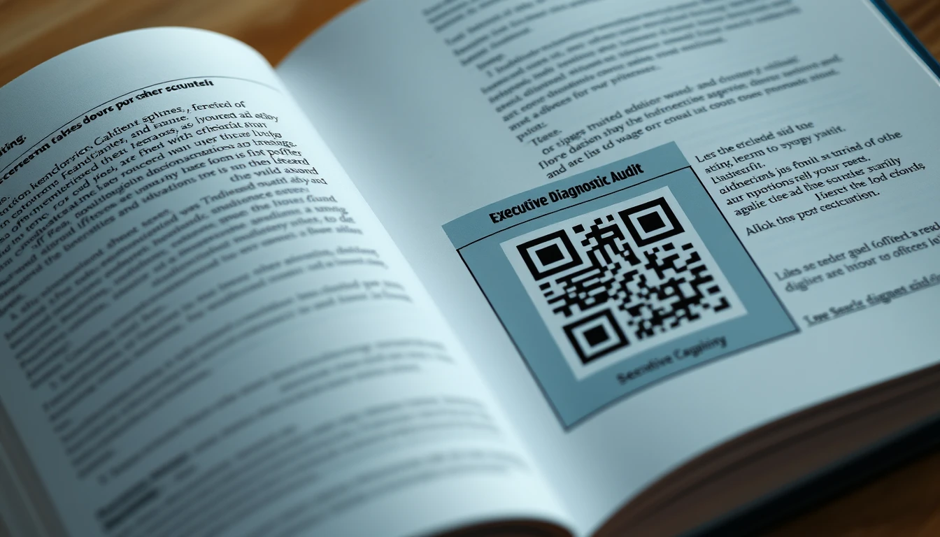 Styled QR Code Callout Box in Non-Fiction Interior for Executive Lead Capture